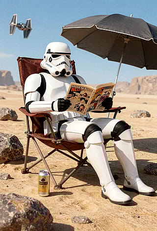 Those hard working stormtroopers deserve breaks, too!'