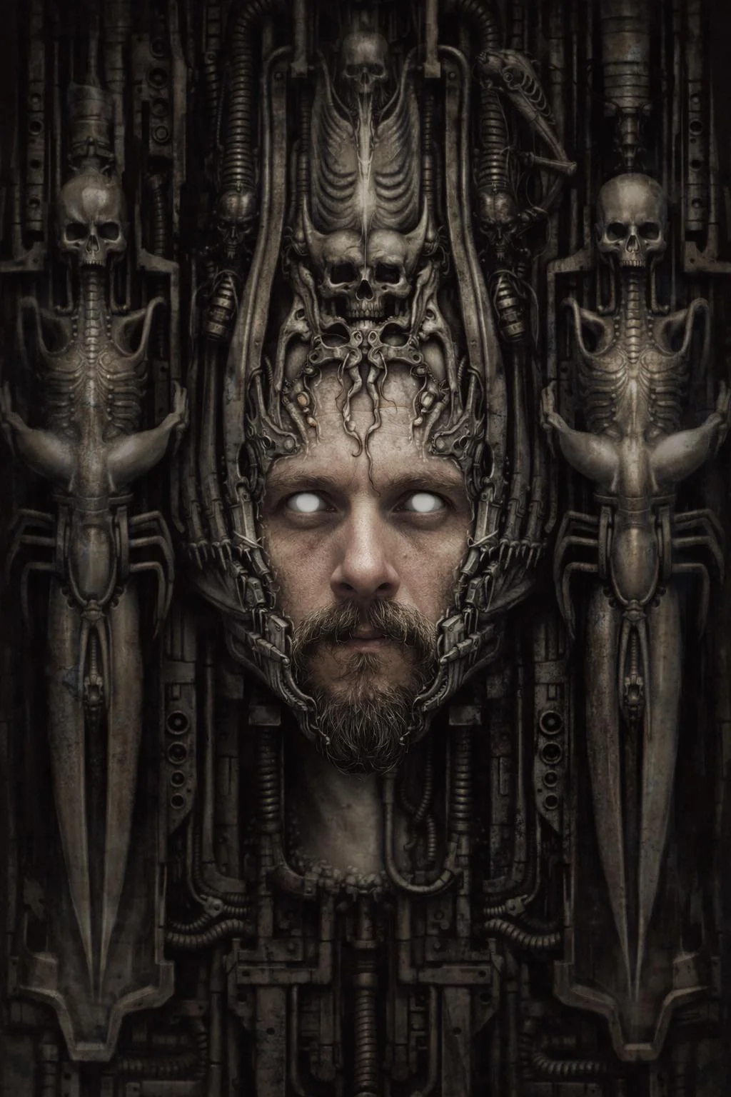 Put my face into an HR Giger painting. picture 1 of 1