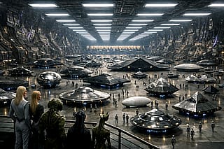 Galactic Federation Mothership Hangar'