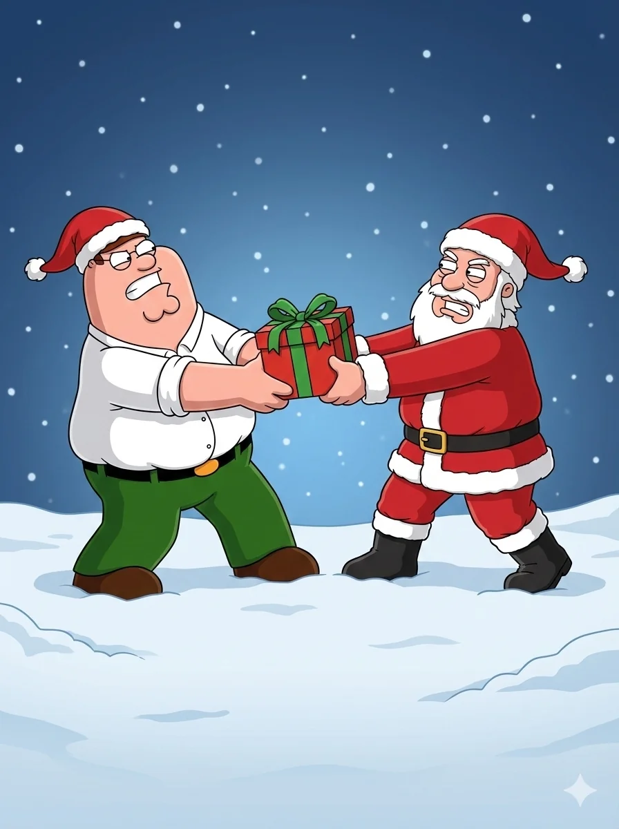 Peter does not want to wait another week for Christmas picture 1 of 1