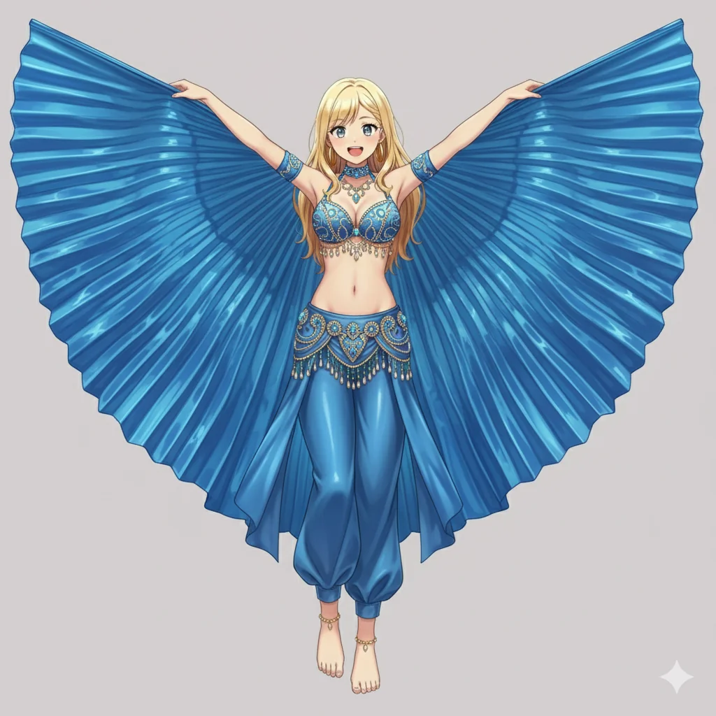 My character Leah wearing a belly-dancer outfit picture 1 of 1