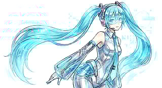 Y2K Futurism Hatsune Miku'