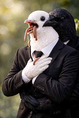 Dove president choking, saved by crow secret service'