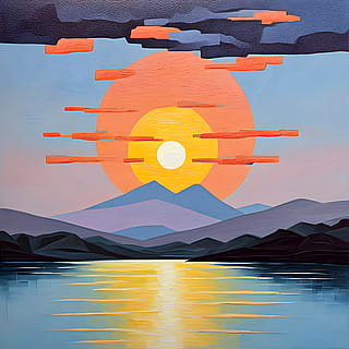 542 J. M. W. Turner - 18 September 2025 - A Serene Evening on a Lake?.'