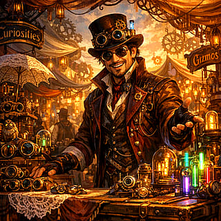 Steampunk Salesman'