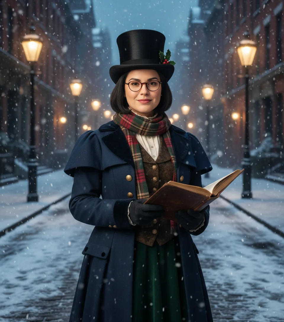 Asked AI to make my Victorian era Christmas costume picture 1 of 1