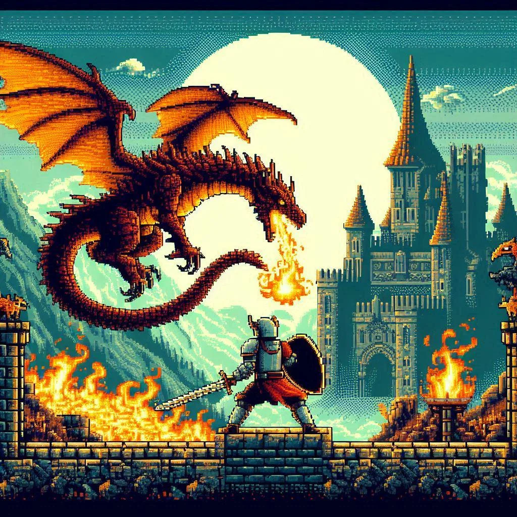 8-bit dragon hunter picture 1 of 1