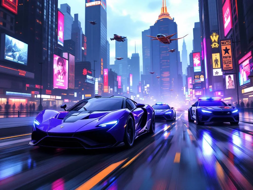 Police chase in futuristic Chicago picture 1 of 1