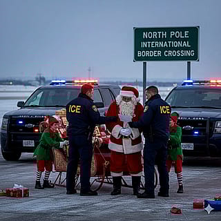 Santa running a little late and needs a lawyer'