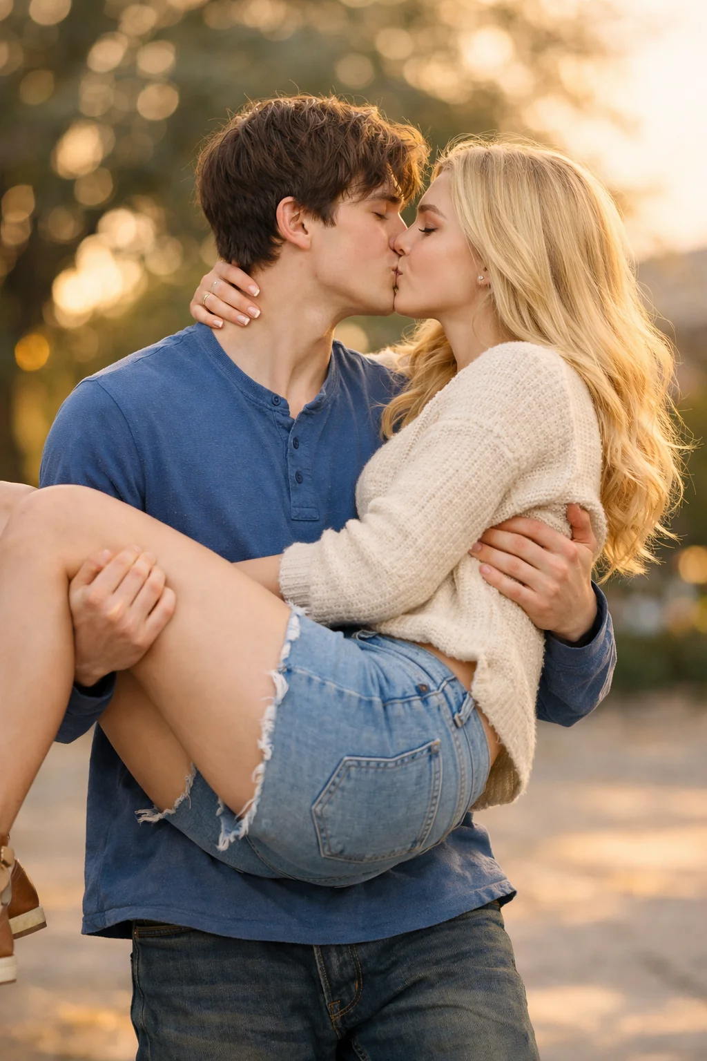 Kiss in the park picture 1 of 1