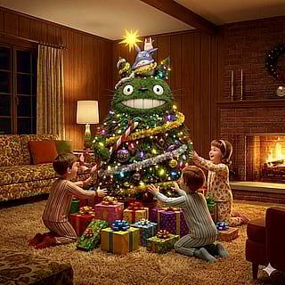 A happy 60's Totoro Xmas...'