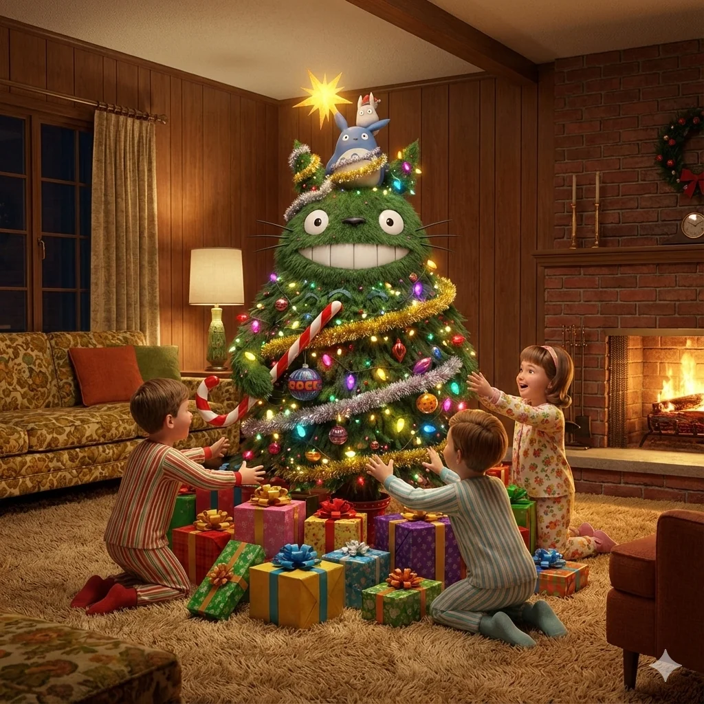 A happy 60's Totoro Xmas... picture 1 of 1