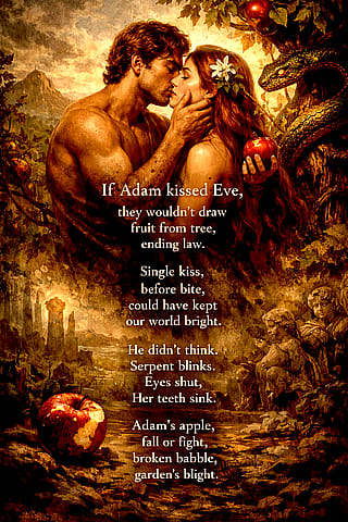 If Adam kissed Eve'