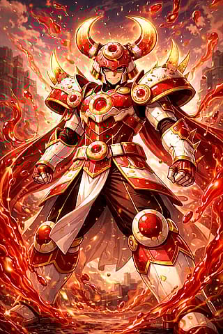 Sir Sprinkleblade, the jelly doughnut-themed samurai. Inspired by Ronin Warriors'