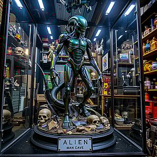 Alien Man Cave'