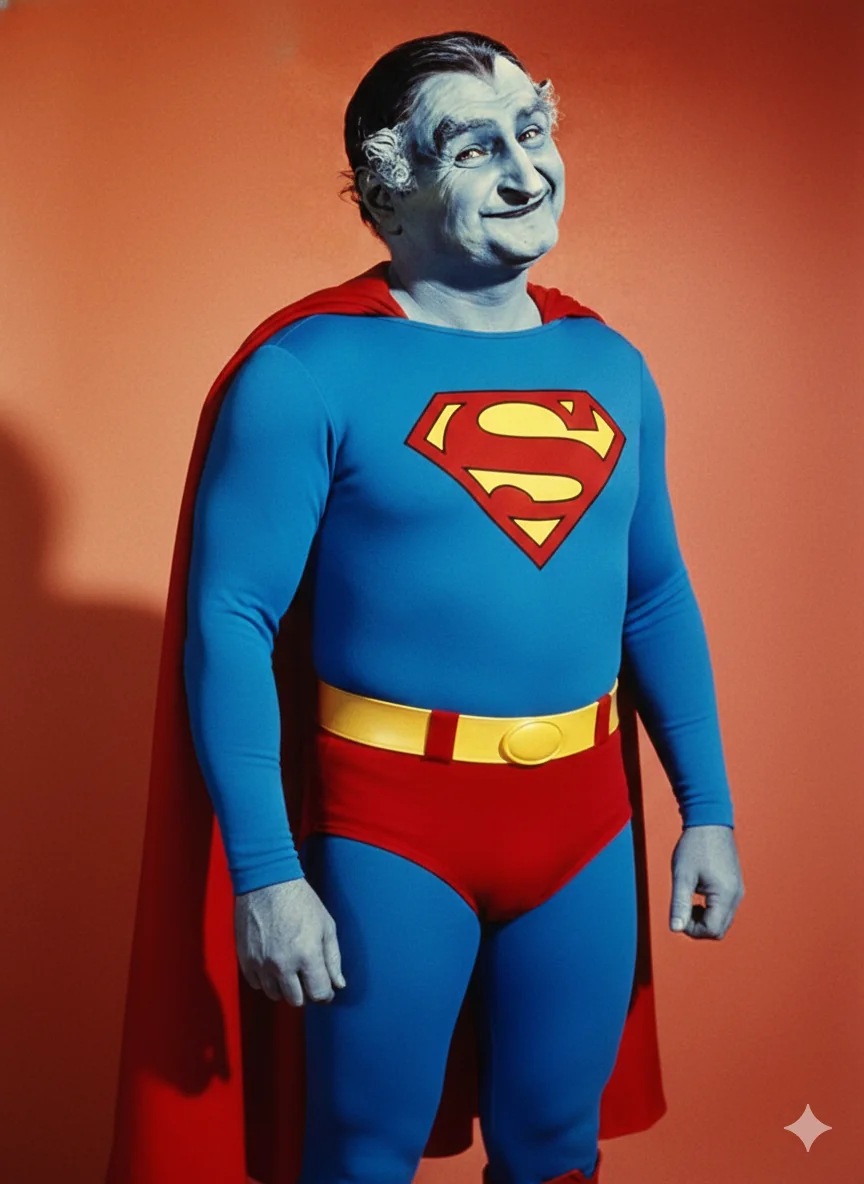 Grandpa Munster as Superman picture 1 of 1