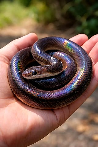 AI Sunbeam Snake in my hand'