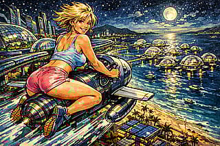 Beach Vacation 2075'