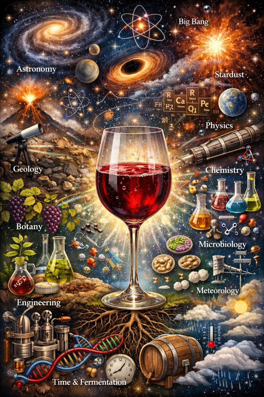 The whole universe in a glass of wine…. picture 1 of 1