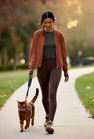 Walking the cat'