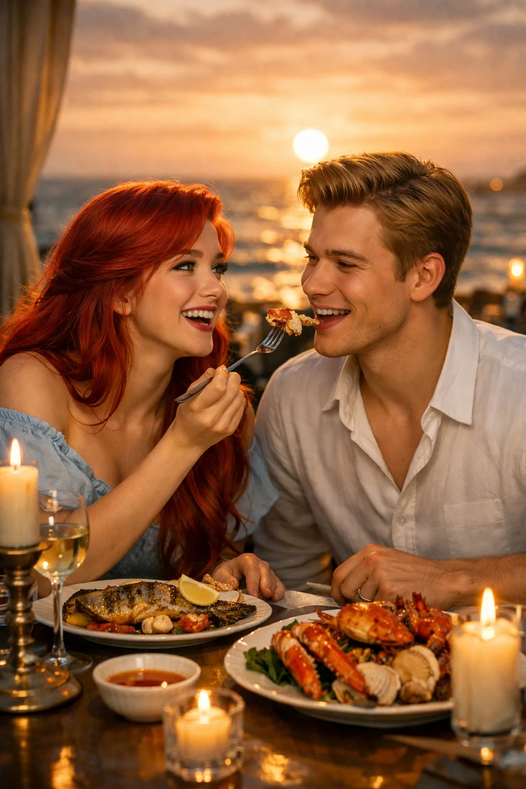 Just a lovely couple art in a beach picture 1 of 1