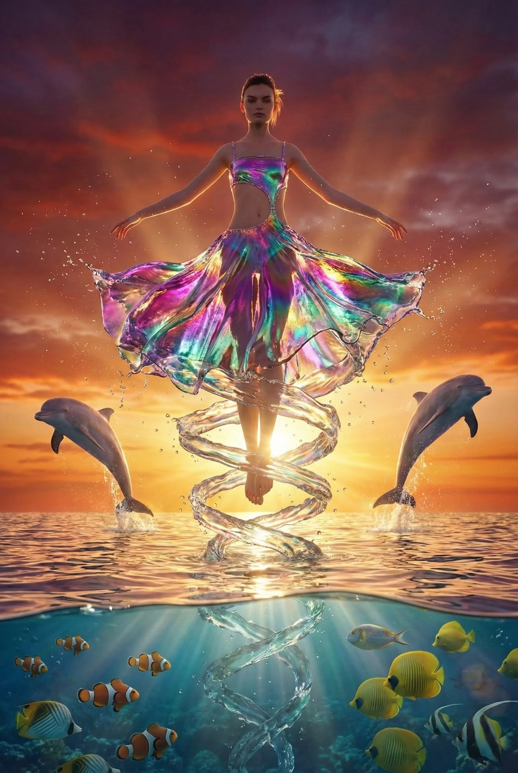 Polychromatic Waves and Dresses (prompts included) picture 1 of 3