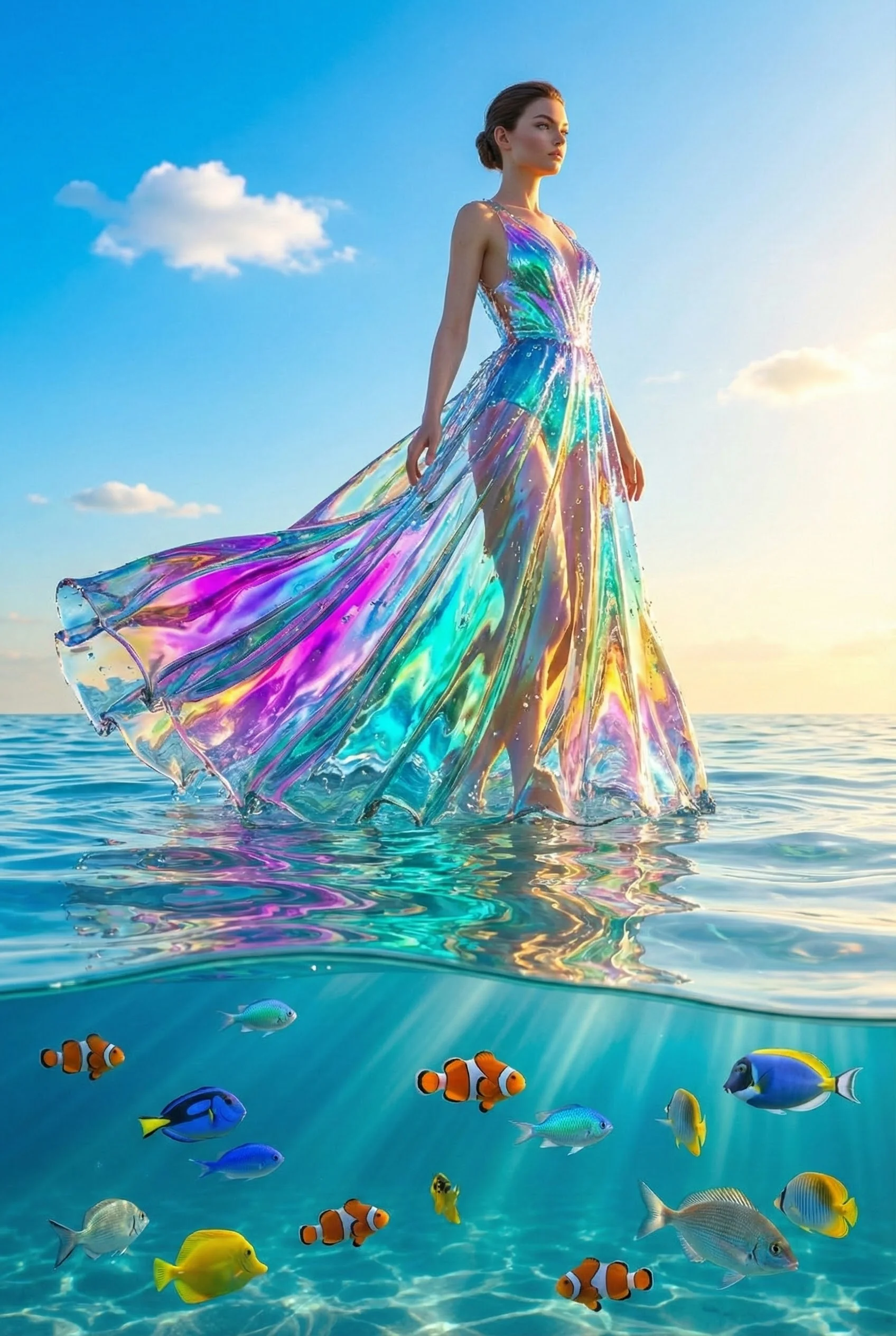 Polychromatic Waves and Dresses (prompts included) picture 3 of 3