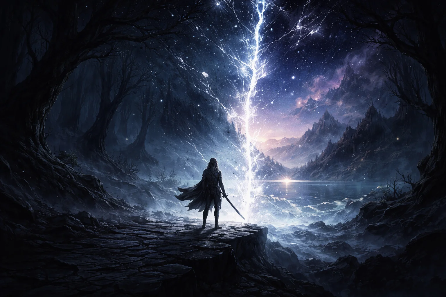 "Where the shadow cracks and dreams bleed through " picture 1 of 1