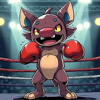 Cartoon boxer'