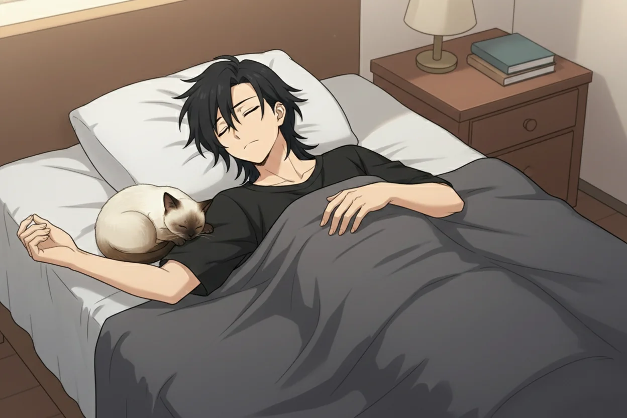 Sleeping Ryuki and Cleo picture 1 of 1