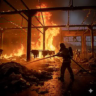 Fire almost extinguished'