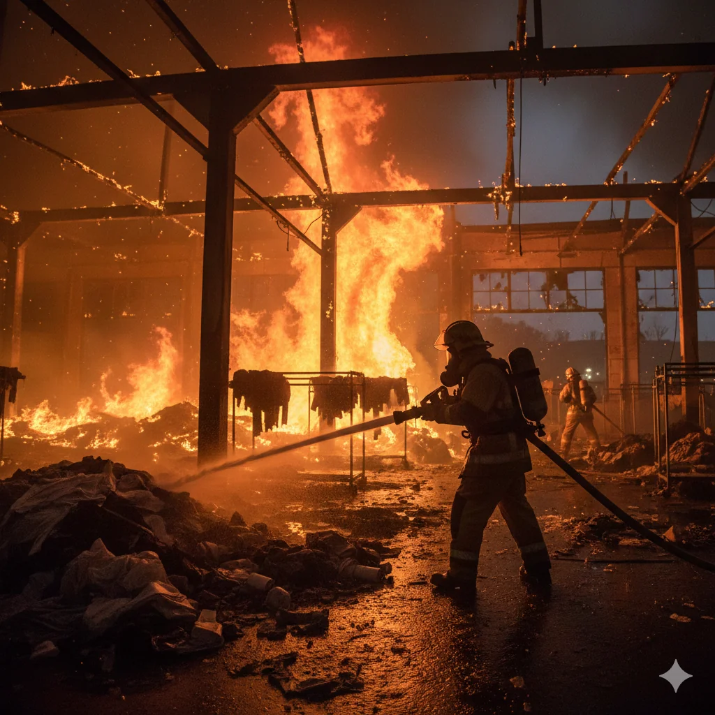 Fire almost extinguished picture 1 of 1