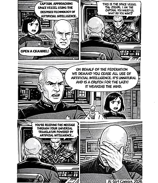 Meanwhile, aboard the USS Enterprise….'