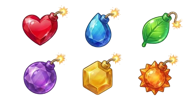 Game icons for the Match 3 game I'm working on picture 1 of 3