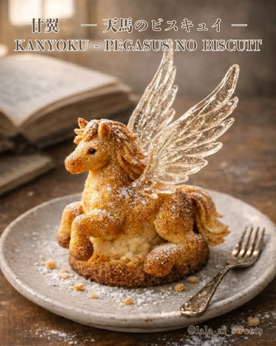 No.002 “KANYOKU – Pegasus no Biscuit” | A Pegasus-shaped fantasy biscuit dessert picture 1 of 1