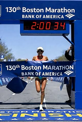 Picture this: Female Runner Breaks World Marathon Record by One Second at This Year’s Boston Marathon & Wins'