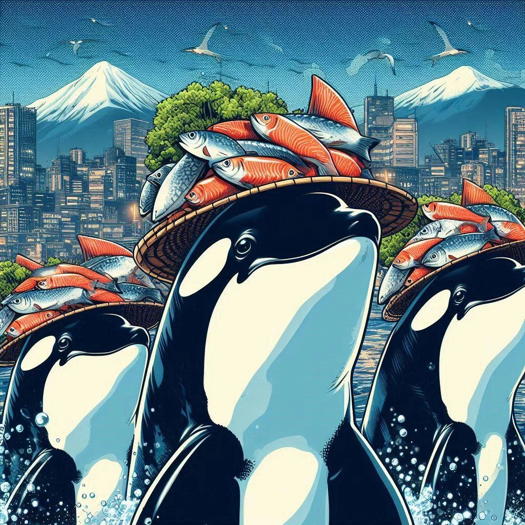 More orcas wearing salmon hats picture 2 of 5