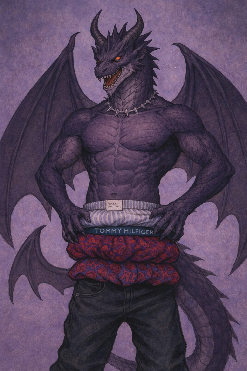 Dragon in 3 pairs of boxers picture 1 of 1