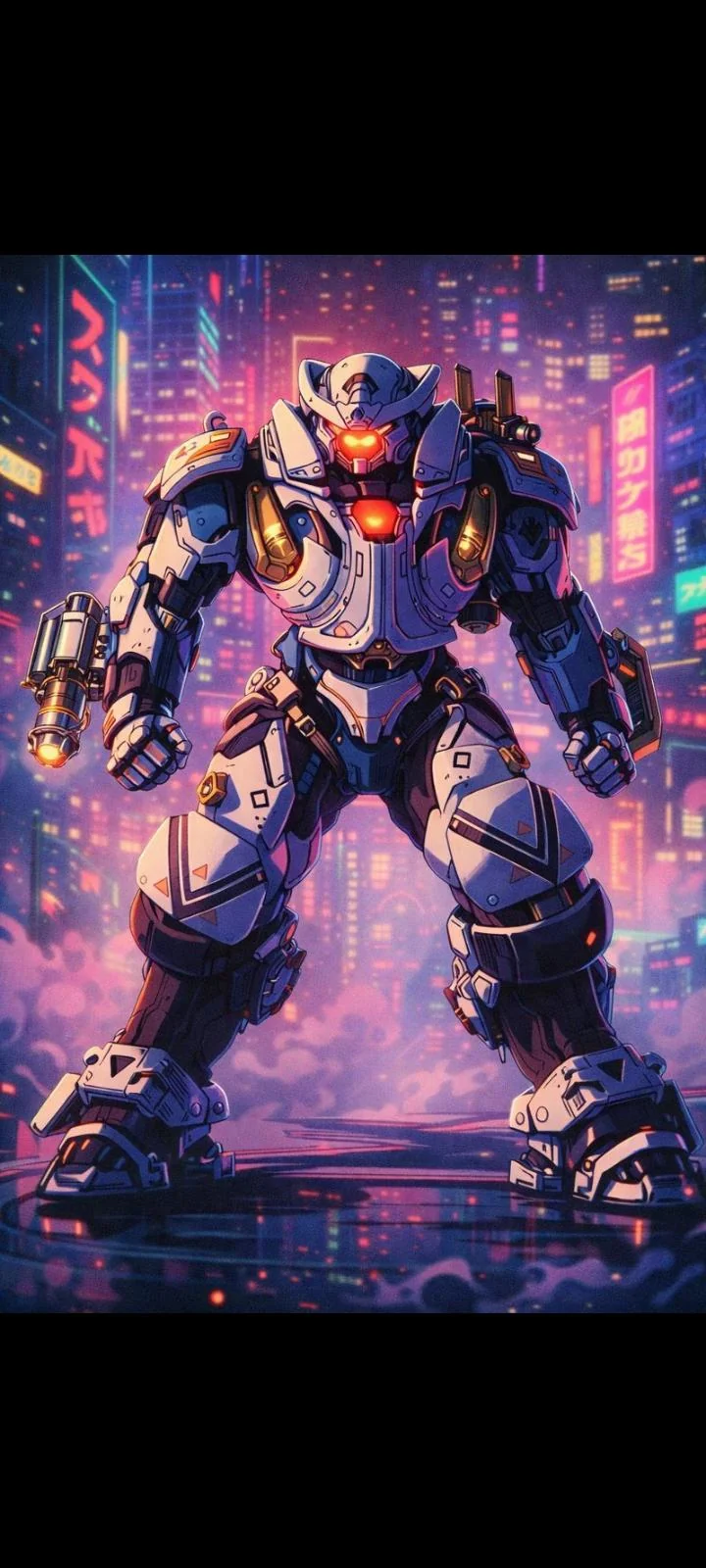 His name is AXIOM-0 a mech entirely controlled by ai and the other images are his weapons the second image is the Assault Rifle and the 3rd image is the Marksman Rifle. picture 1 of 3