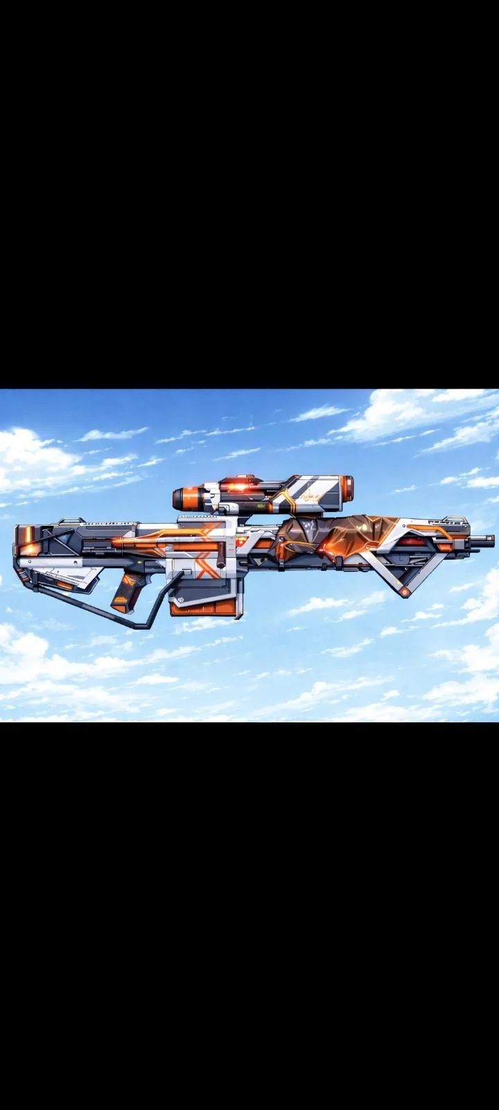 His name is AXIOM-0 a mech entirely controlled by ai and the other images are his weapons the second image is the Assault Rifle and the 3rd image is the Marksman Rifle. picture 3 of 3