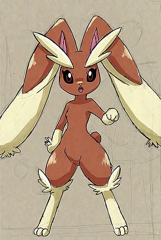 AI can't tell that this is AI when I used the AI to make it (Lopunny)'