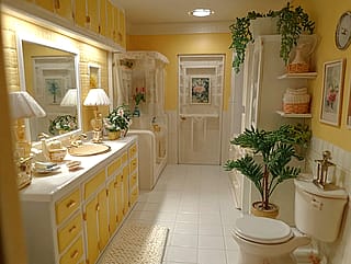 Retro tiny home interiors'