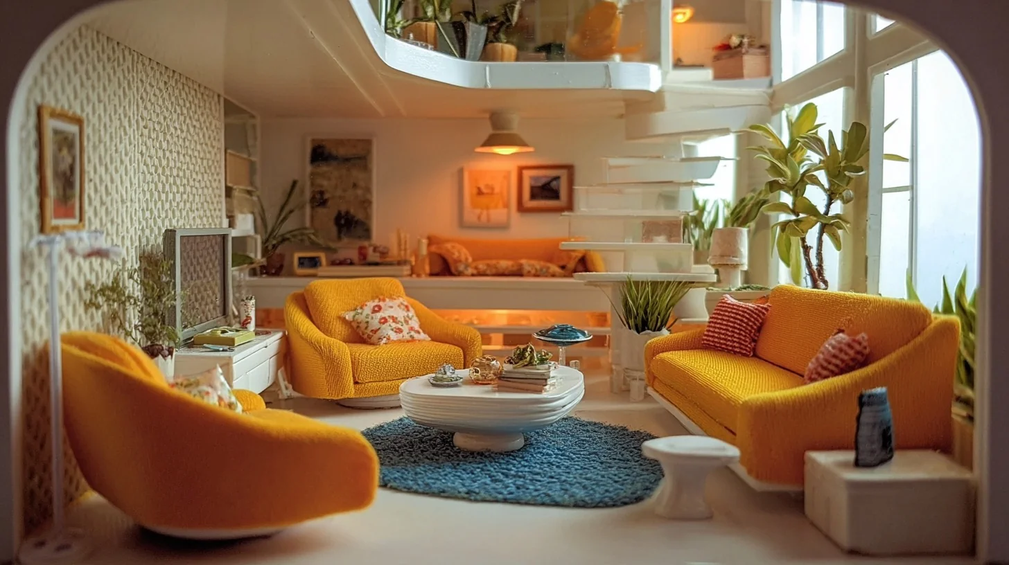 Retro tiny home interiors picture 2 of 7