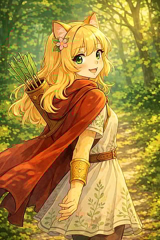 [ OC ] Kaori – Forest Archer OC Showcase 🌿🏹'