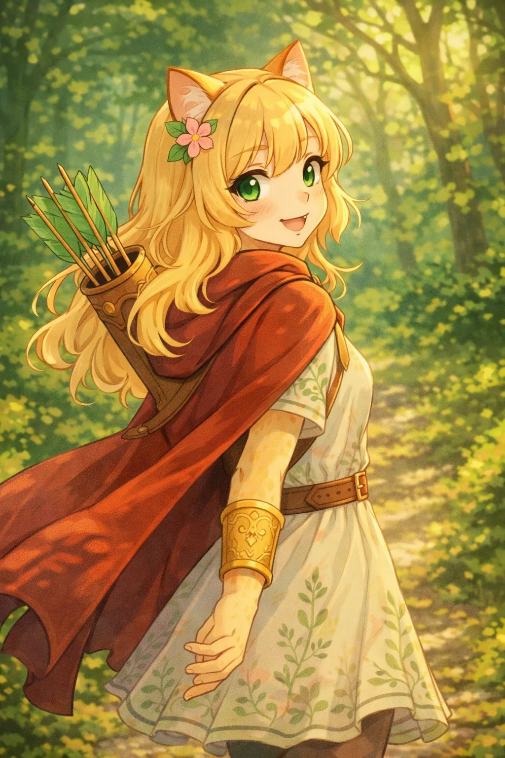 [ OC ] Kaori – Forest Archer OC Showcase 🌿🏹 picture 1 of 5