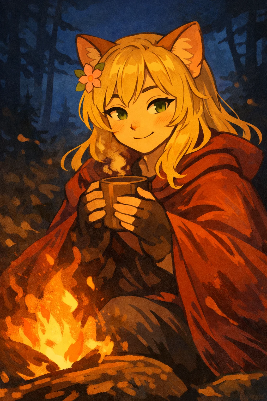 [ OC ] Kaori – Forest Archer OC Showcase 🌿🏹 picture 2 of 5