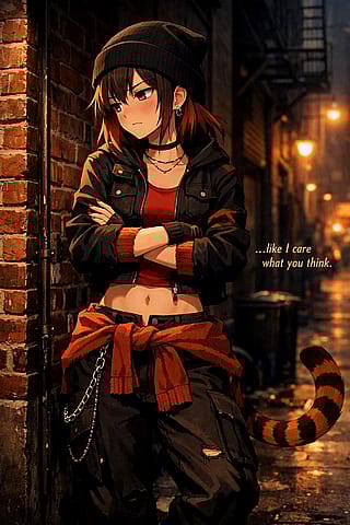 Tsundere tiger girl'