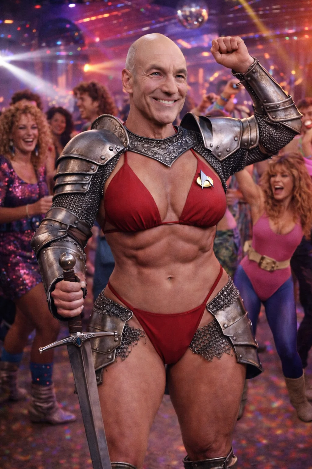 Our discord measures how far ai has come by weird jean luc picard as a body builder art. 2022 vs 2026 picture 1 of 2