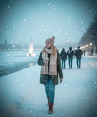 AI Photography - Hamburg winter 🌩❄️'