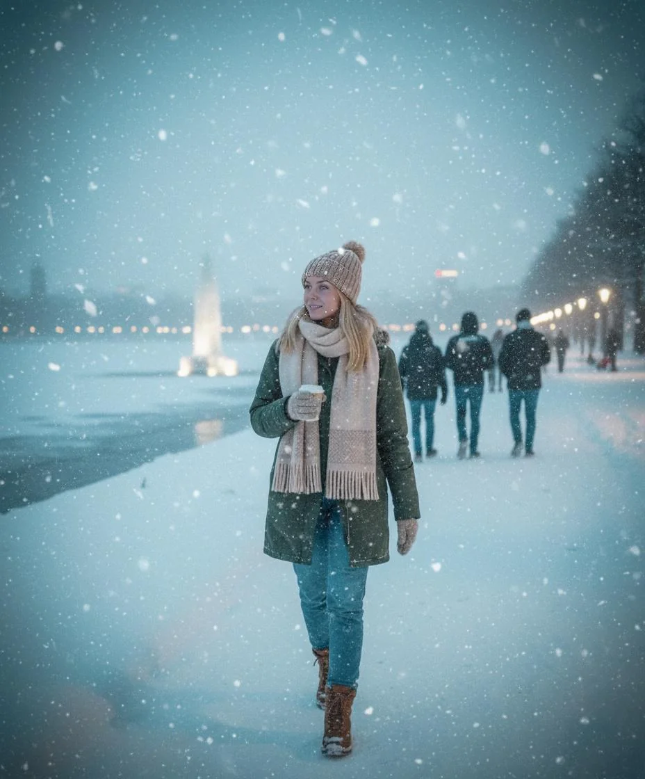 AI Photography - Hamburg winter 🌩❄️ picture 1 of 1